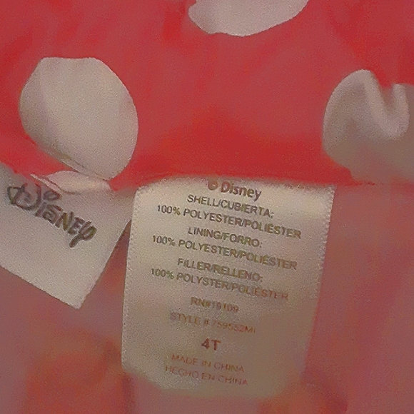 Minnie mouse puffer toddler coat - Picture 2 of 6